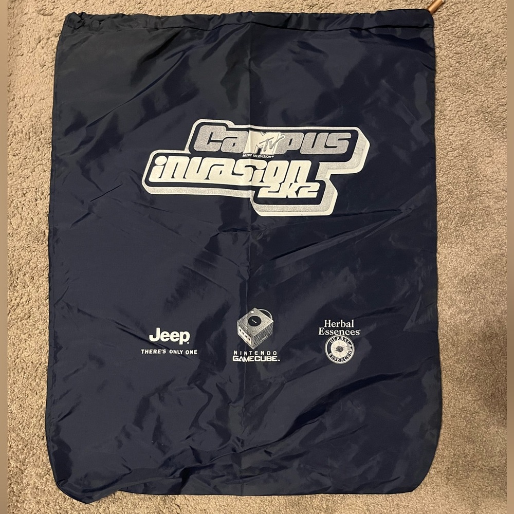 MTV Navy Blue Campus Invasion Bag - HUGE!